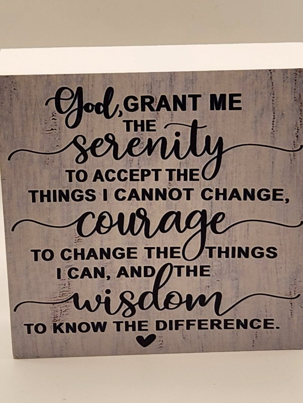 Serenity Prayer for Peace of Mind Wooden sign NEW